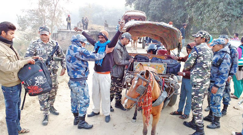 नेपाल—भारत सीमामा सुरक्षा जाँच कडा